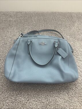 Coach Powder Blue Leather Satchel